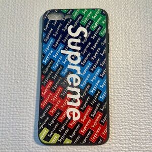 Supreme Red, Green, Blue, and Black Phone Case